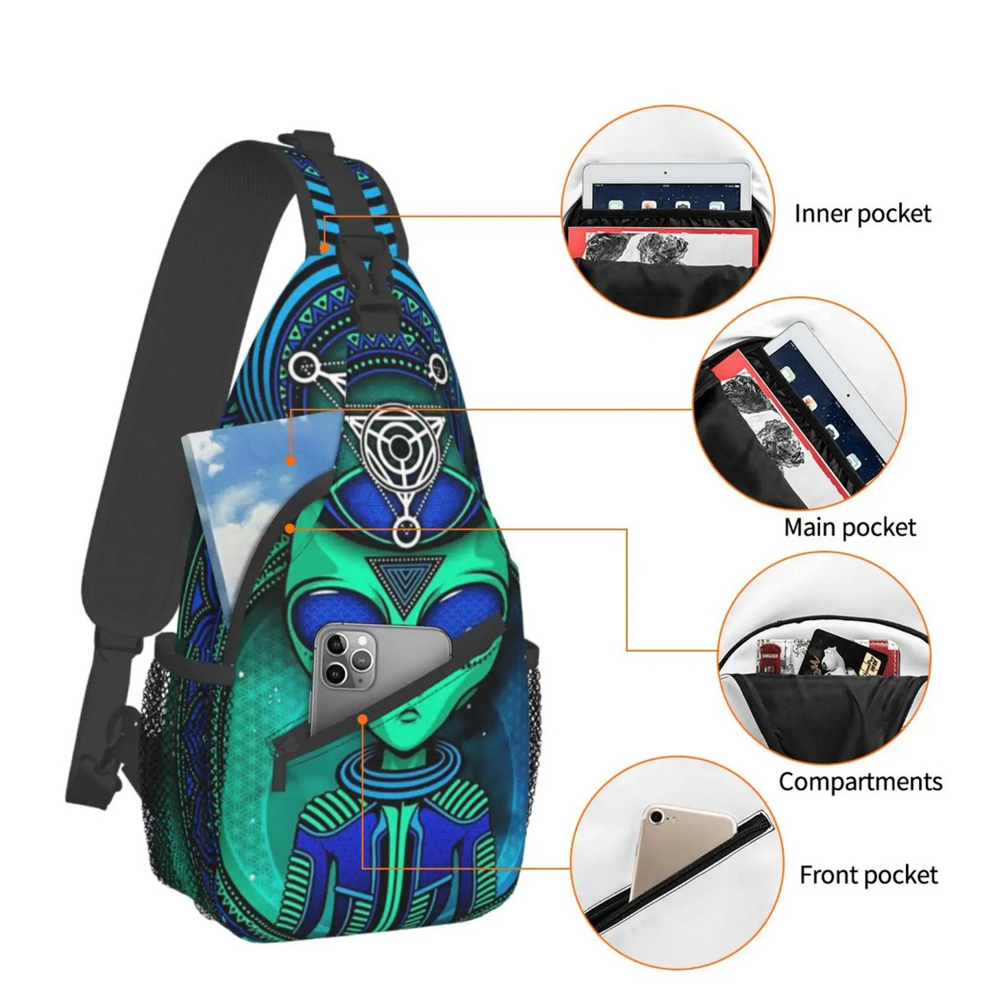 SPACE TRAVELER CROSSBODY BACKPACK