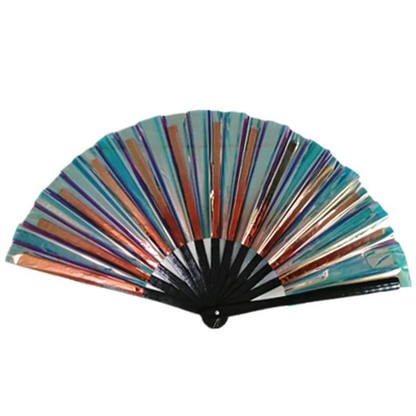 IRIDESCENT HAND FANS