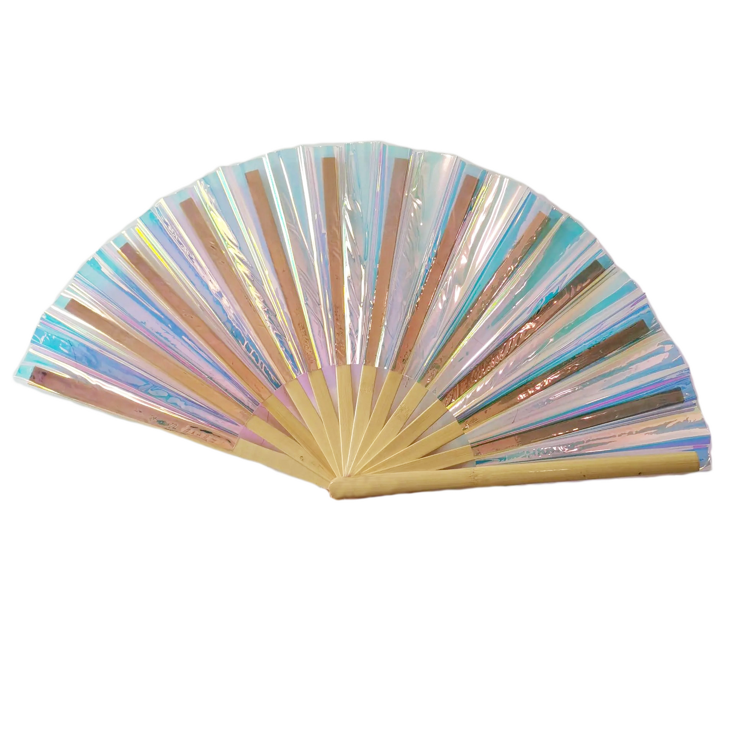 IRIDESCENT HAND FANS