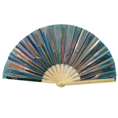 IRIDESCENT HAND FANS