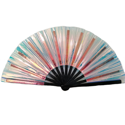 IRIDESCENT HAND FANS