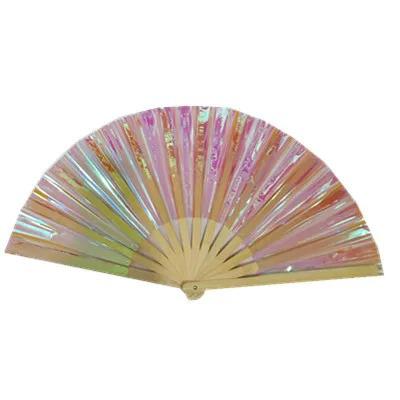 IRIDESCENT HAND FANS