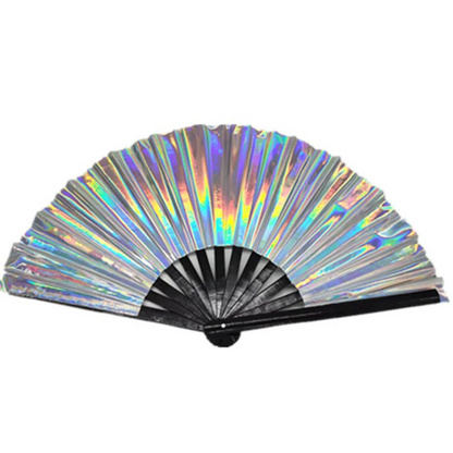 IRIDESCENT HAND FANS