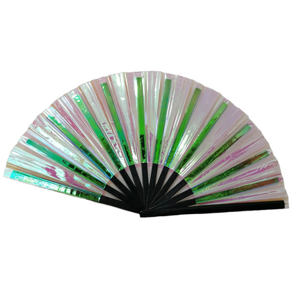 IRIDESCENT HAND FANS