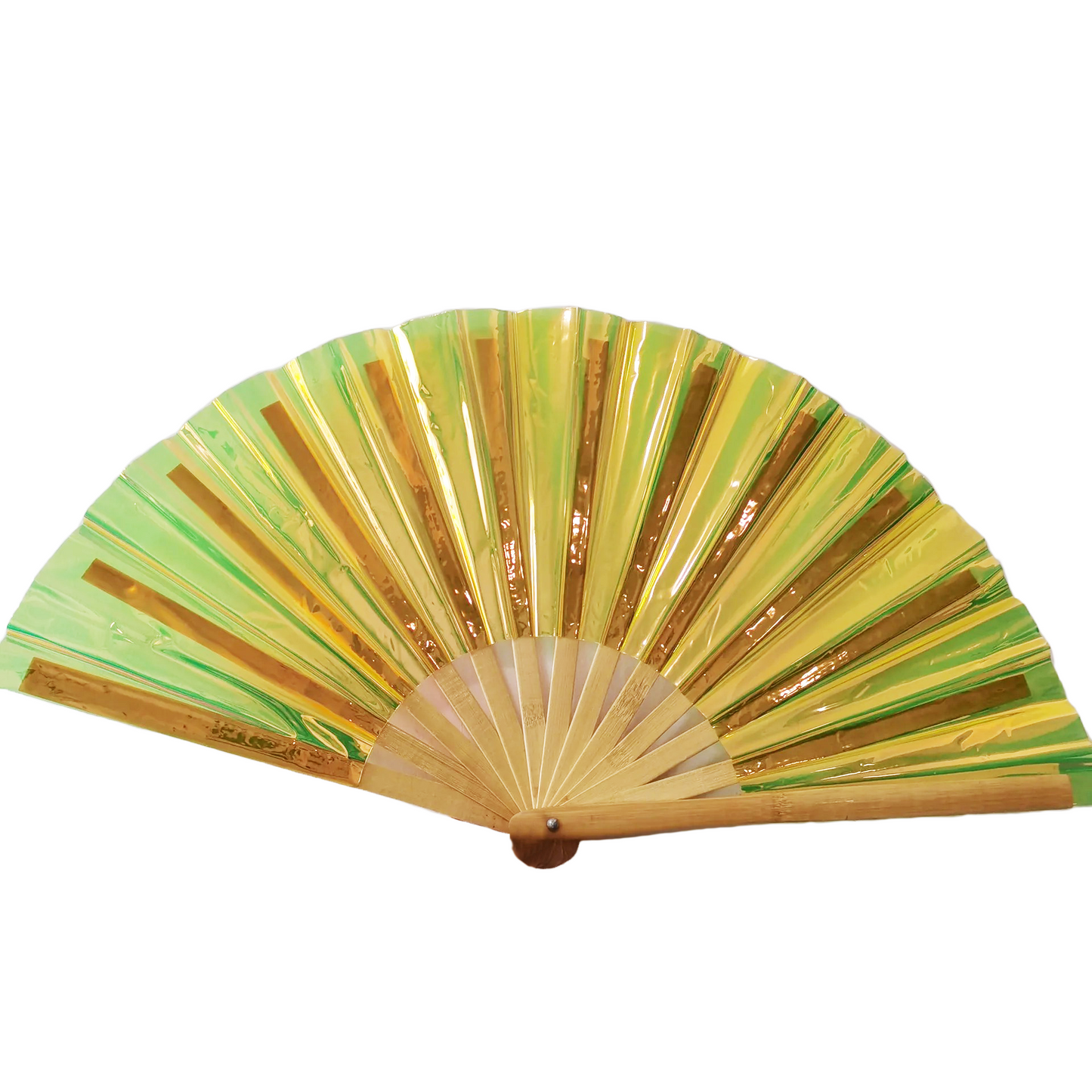 IRIDESCENT HAND FANS