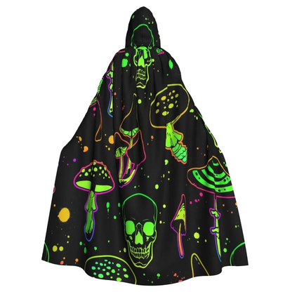 VIBRANT MUSHROOM HOODED CLOAK