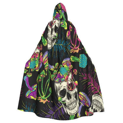 VIBRANT MUSHROOM HOODED CLOAK