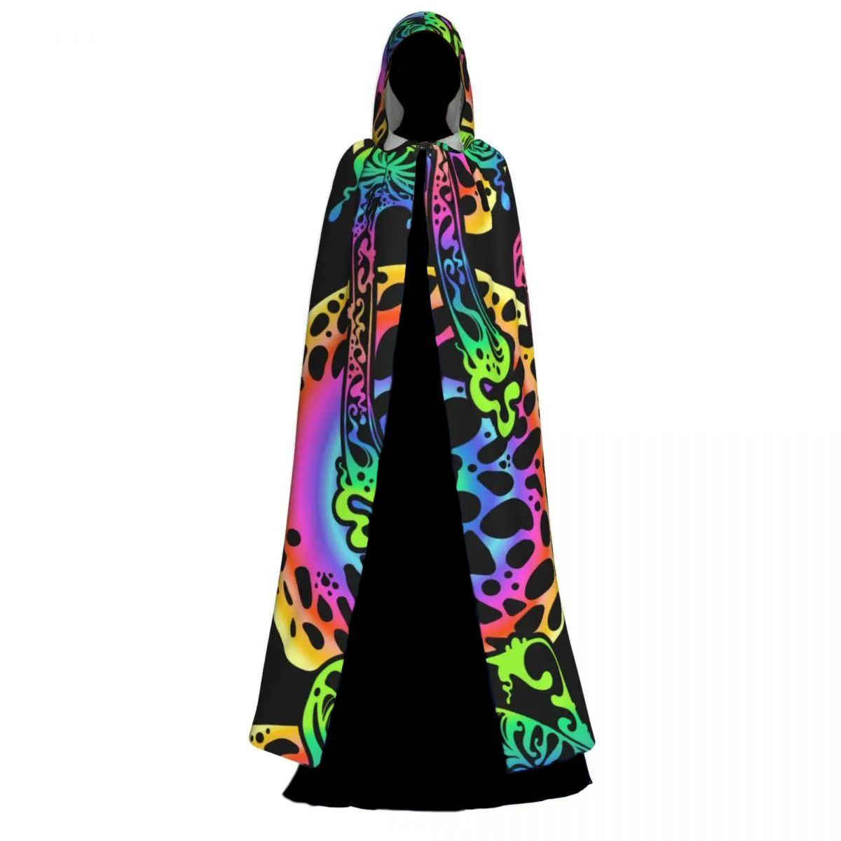 VIBRANT MUSHROOM HOODED CLOAK