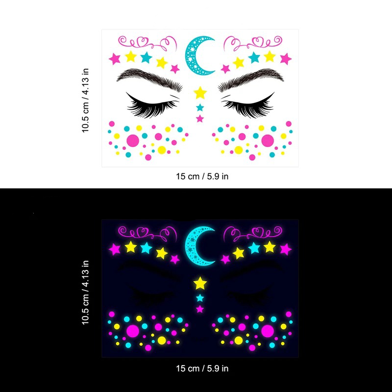 UV LIGHT TEMPORARY TATTOOS