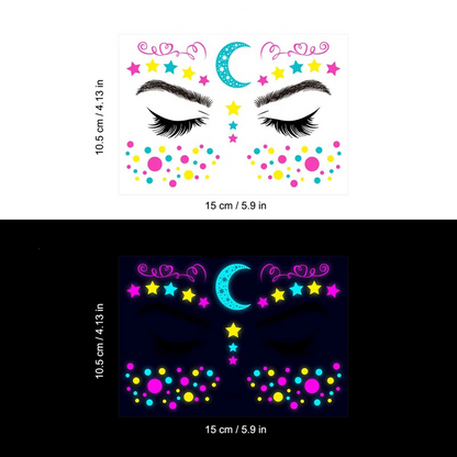 UV LIGHT TEMPORARY TATTOOS