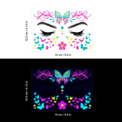 UV LIGHT TEMPORARY TATTOOS