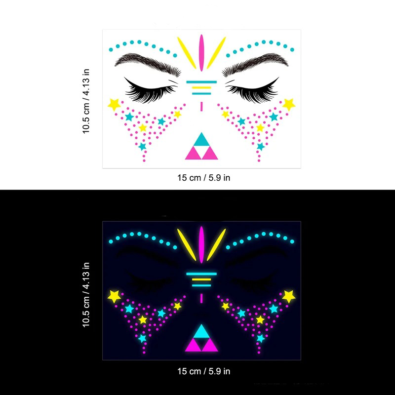 UV LIGHT TEMPORARY TATTOOS