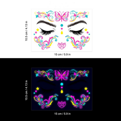 UV LIGHT TEMPORARY TATTOOS