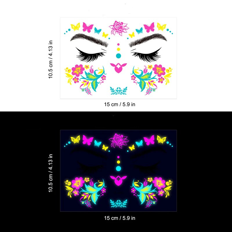 UV LIGHT TEMPORARY TATTOOS