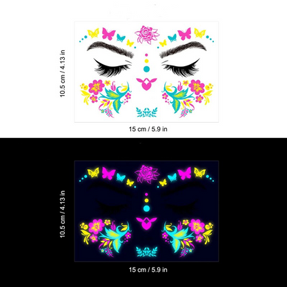 UV LIGHT TEMPORARY TATTOOS