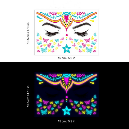 UV LIGHT TEMPORARY TATTOOS