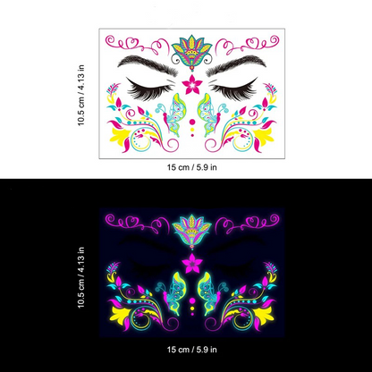 UV LIGHT TEMPORARY TATTOOS