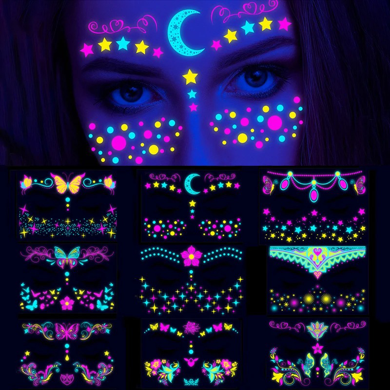 UV LIGHT TEMPORARY TATTOOS