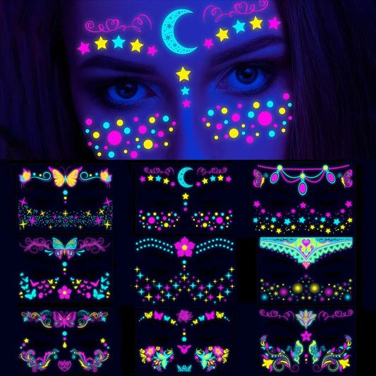 UV LIGHT TEMPORARY TATTOOS